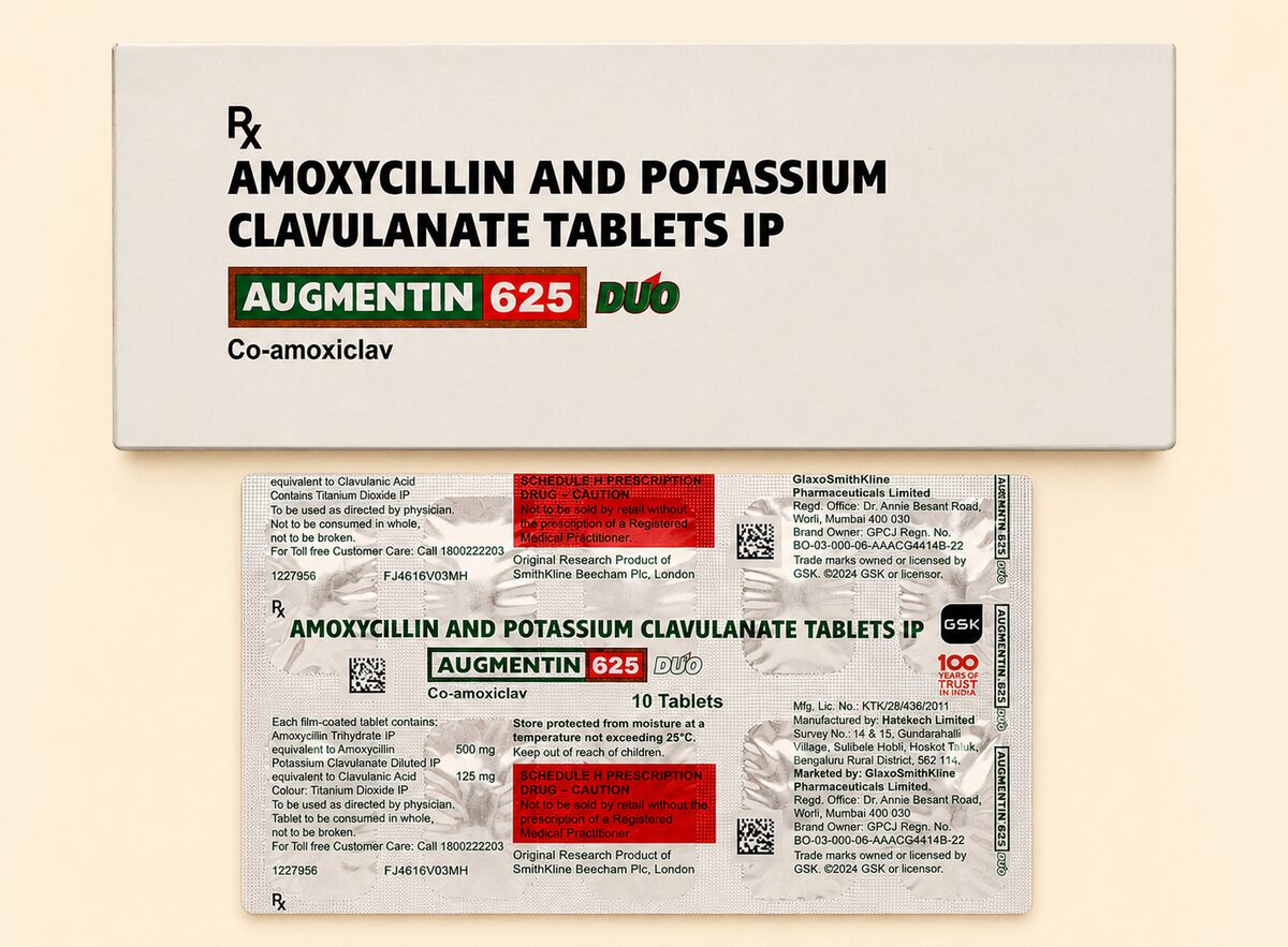 Amoxycillin 500mg + Clavulanic Acid  125mg